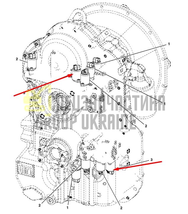 John Deere AT310586 Электромагнитный клапан для 310, 315
