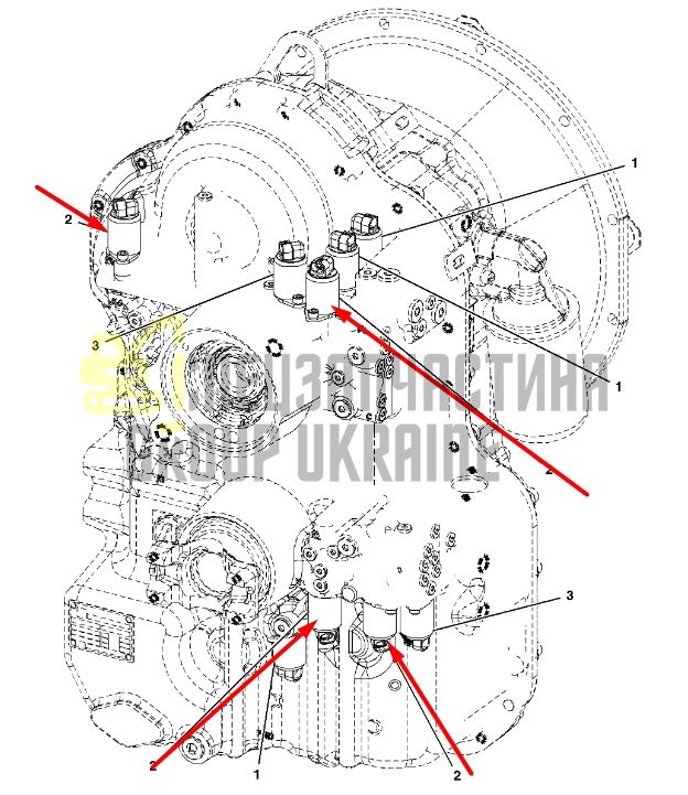 John Deere AT310587 Электромагнитный клапан для 310, 315