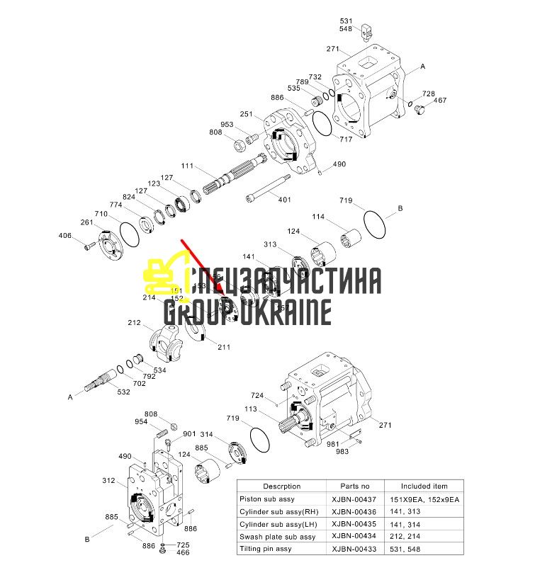 Пластина прижимная Kawasaki 0818509 Handok