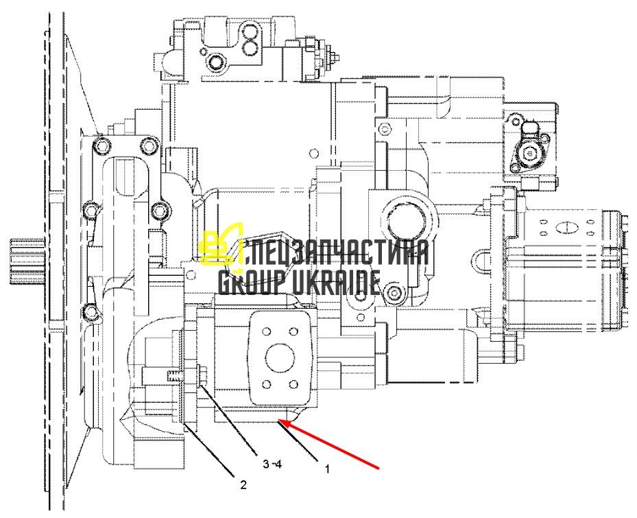 Насос шестеренчатый Kawasaki 207-8235 Handok