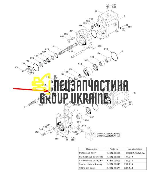 Поворотная плита и суппорт Kawasaki K5V200 29238936908