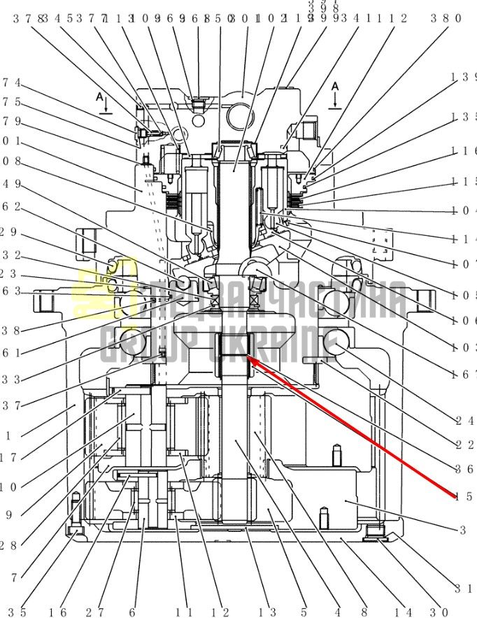 YN15V00037S015 Соединительная втулка Kobelco SK200-8, E215B