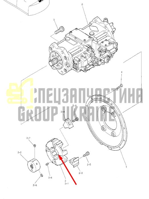 Kobelco YN30P01001P1 Гибкая муфта 14T для SK200, SK210