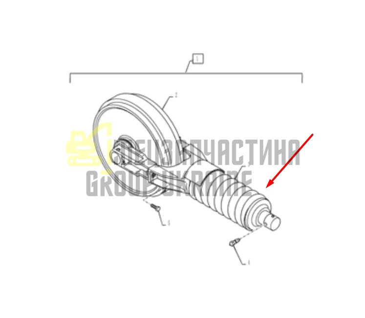 Kobelco LC54D00009F1 Натяжитель гусеницы для SK350-8, SK295-8