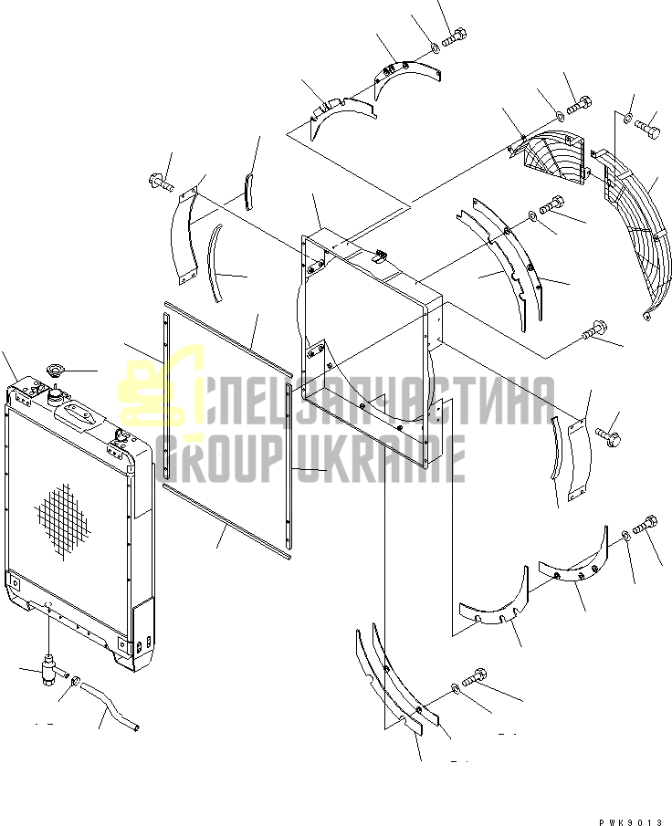 134-03-61112 Радиатор охлаждения KOMATSU