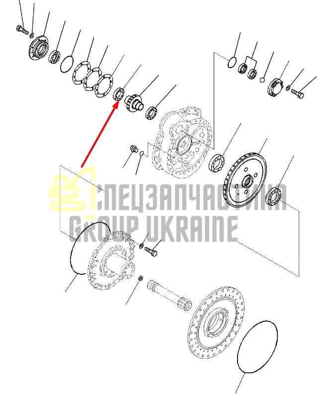 Komatsu 14X-27-11231 (4T-27690/27620) Подшипник шариковый для D65, D85