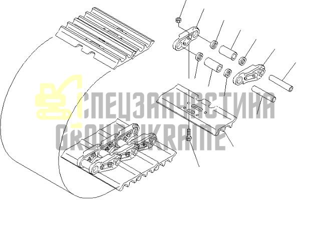 6738-81-8190 Турбокомпрессор турбина KOMATSU PC200-7