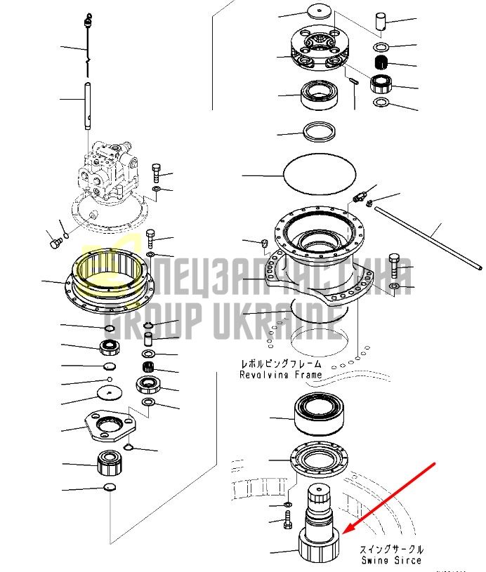 207-26-62180 Вал-шестерня пиньон KOMATSU