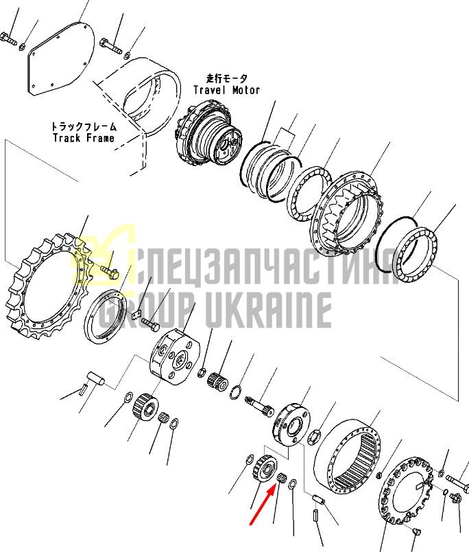 207-27-61220 Подшипник игольчатый KOMATSU PC220/250
