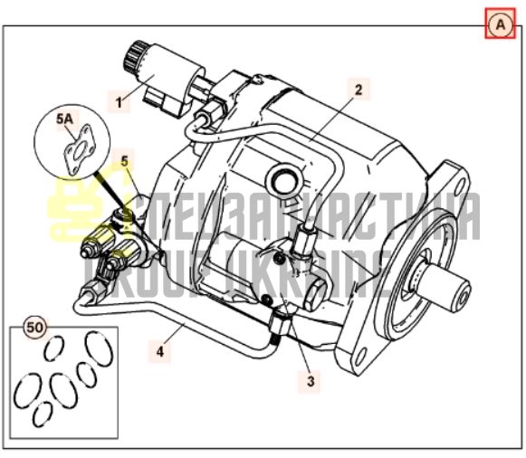 JCB 333/D5108 Насос гидравлический в сборе Bosch Rexroth