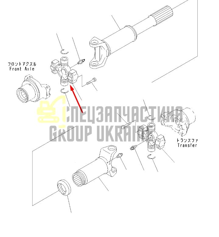 418-20-32620 Крестовина карданного вала KOMATSU WA250, WA320