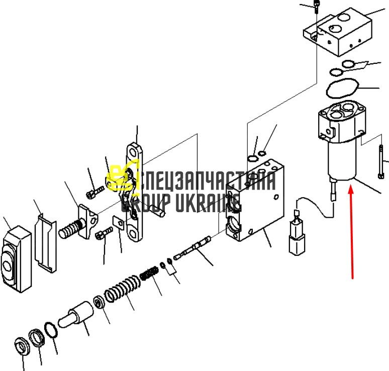 702-21-07610 Соленоид (электромагнитный клапан) Komatsu PC130-8, PC300-8