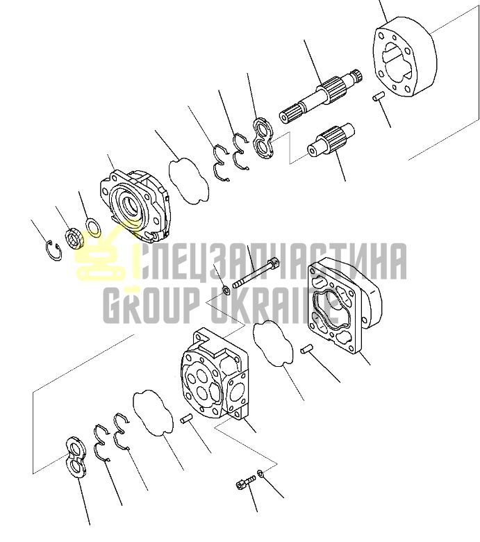 Komatsu 705-21-42130 Насос гидравлический для WA430