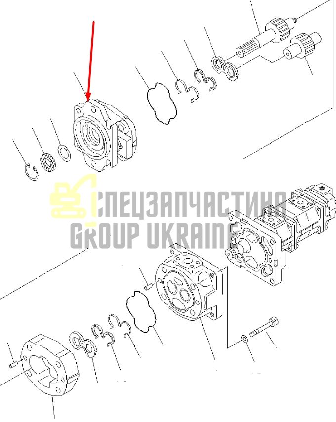 Komatsu 705-56-36040 Гидронасос WA250