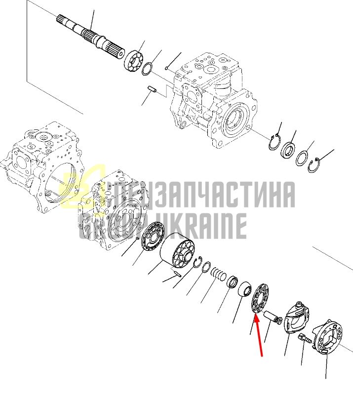 Плунжер 708-2G-13311, 708-2G-13370 для гидравлики Komatsu HPV140