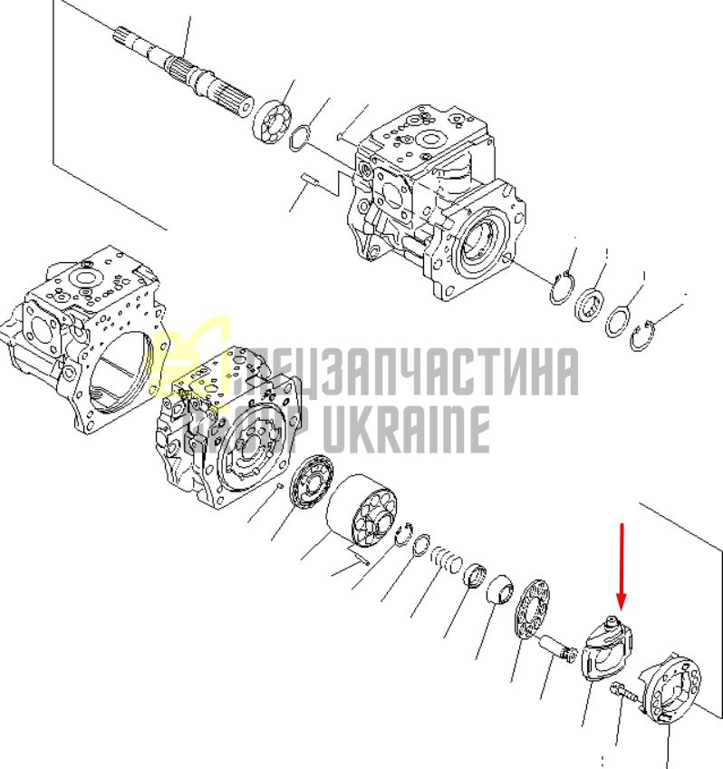 Поворотная плита 708-2G-13450 для Komatsu HPV140