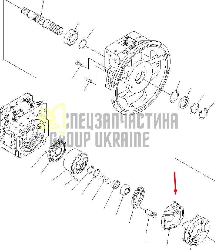 Komatsu 708-2L-06190-CR, 708-2L-33450 Поворотная плита для HPV95