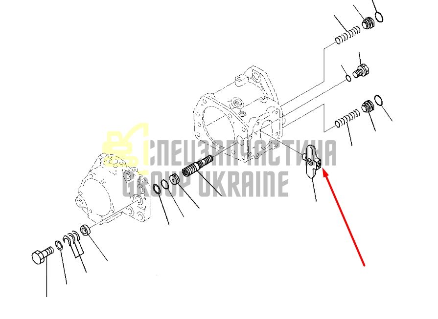 Палец серво-поршня 708-2L-24122 для гидравлики Komatsu HPV95 Handok