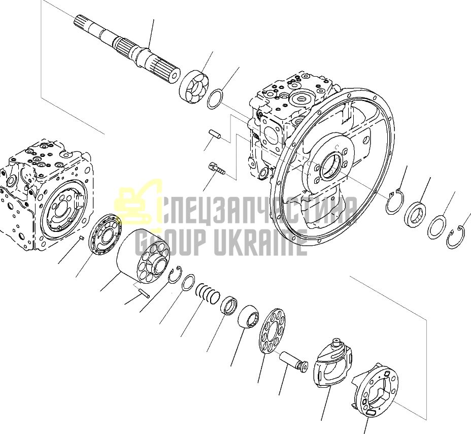 Подшипник роликовый 708-2L-32150 для гидравлики Komatsu HPV95