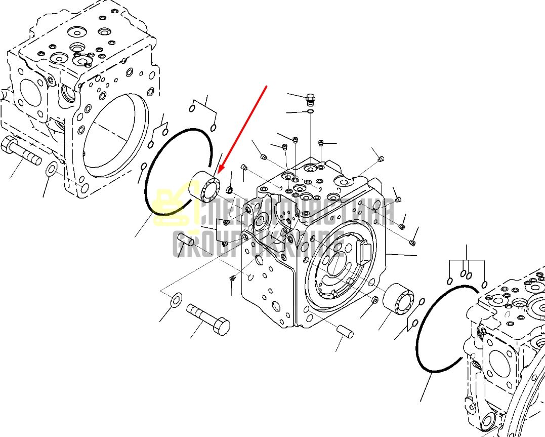 Komatsu 708-2L-32260 Подшипник для гидравлики HPV95