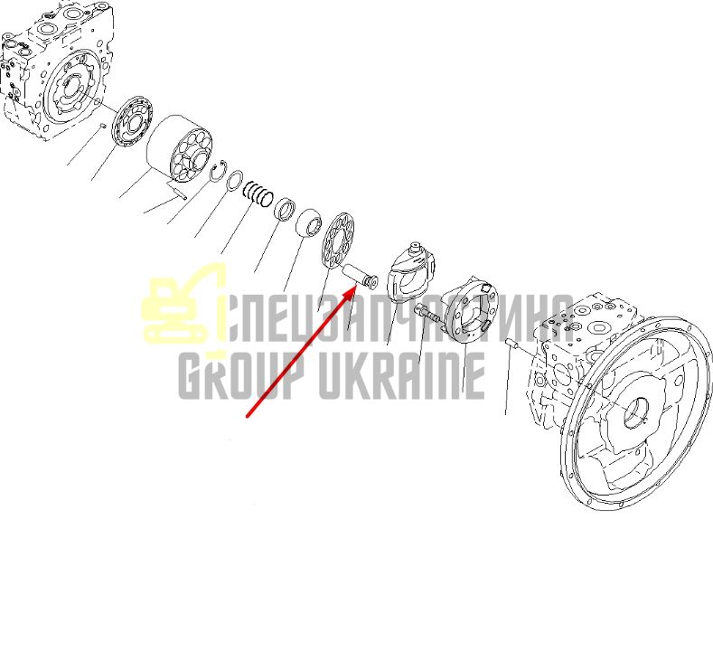 Komatsu 708-3D-13340 Плунжер для гидравлики HPD56 Handok