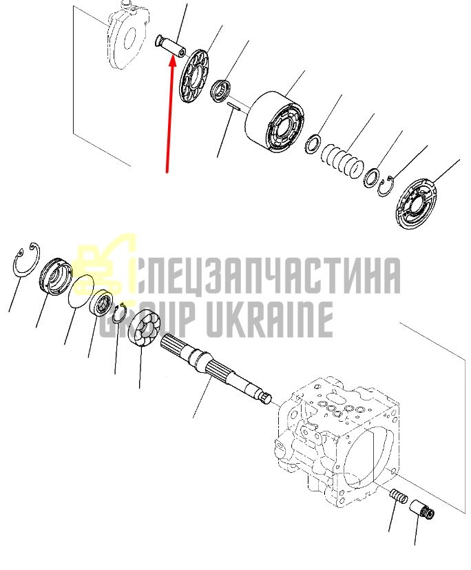 Плунжер 708-3S-13520 для гидравлики Komatsu LPD25 Handok