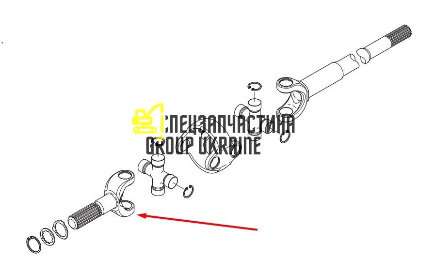 046254 Полуось Carraro