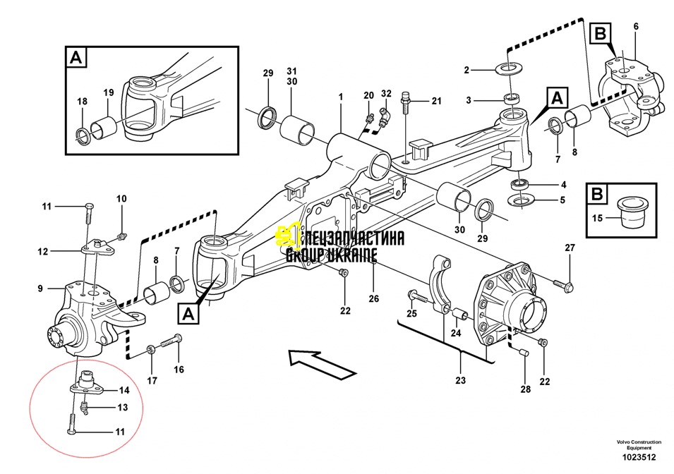 85805983 (128881) Шкворень Case MX110, MX120