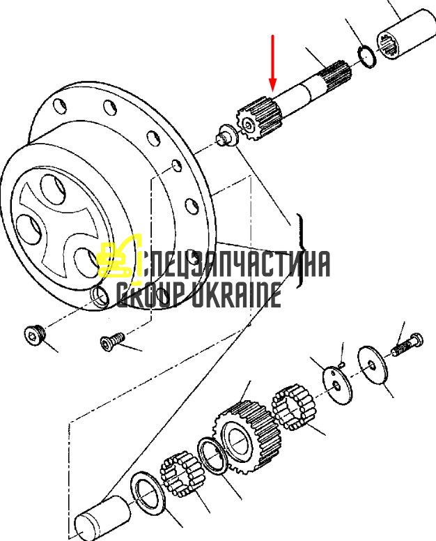 11709379 (138735) Вал ступицы Volvo BL71