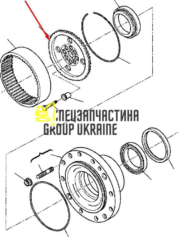 CA0139633 (139633) Зубчатое колесо WB93/97-S/R