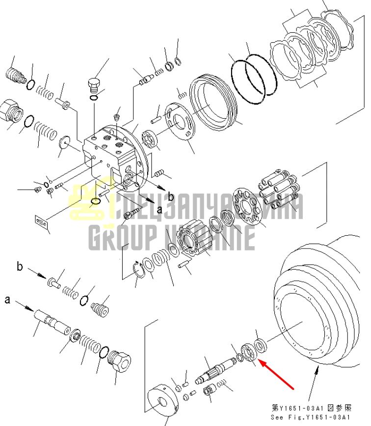 TZ263B2048-00 Подшипник в редуктор хода Komatsu PC100