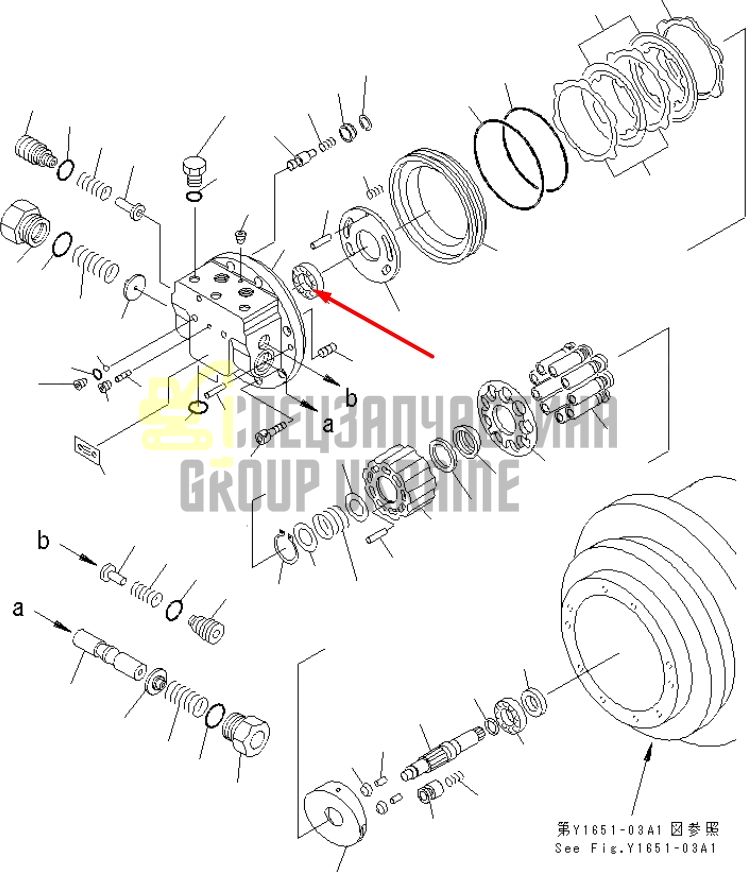 TZ263B2049-00 Подшипник в редуктор хода Komatsu PC120