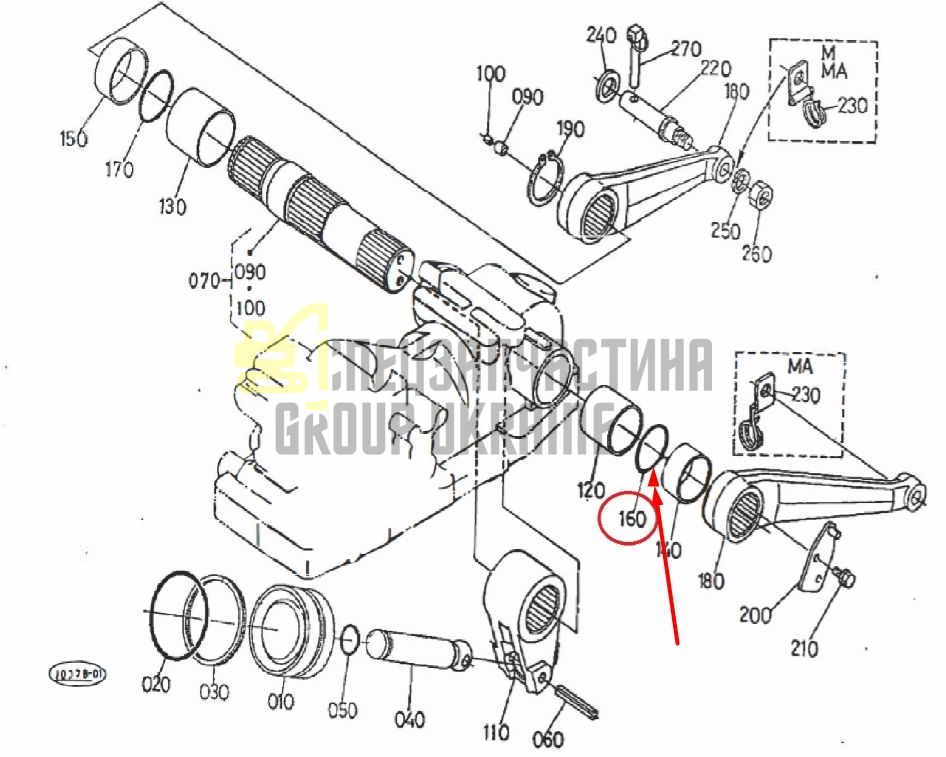 Купить Kubota 04816-50450 Резиновое кольцо вала подъема навески для M4900, M4950
