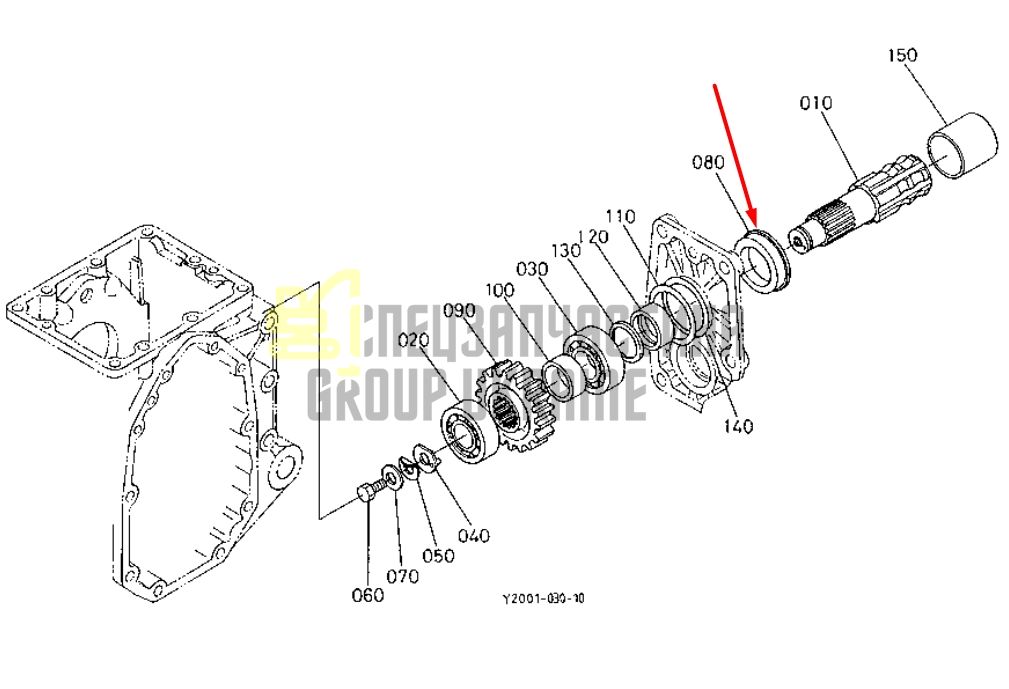 Купить Kubota 09180-35488 Сальник ВОМа для B1200, B1400