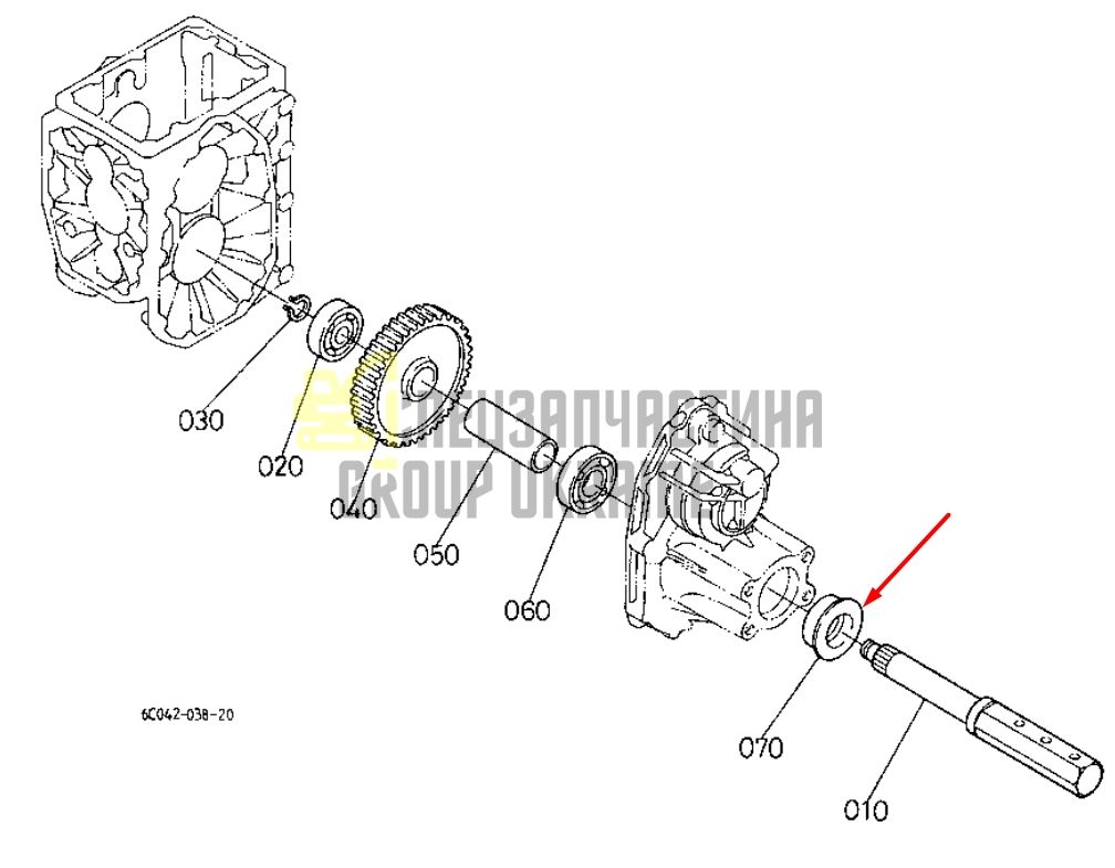 Купить Kubota 09500-00014 Сальник задней полуоси для B7000