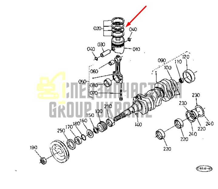 Купить Kubota 15201-21052 Кольца поршневые для D1463