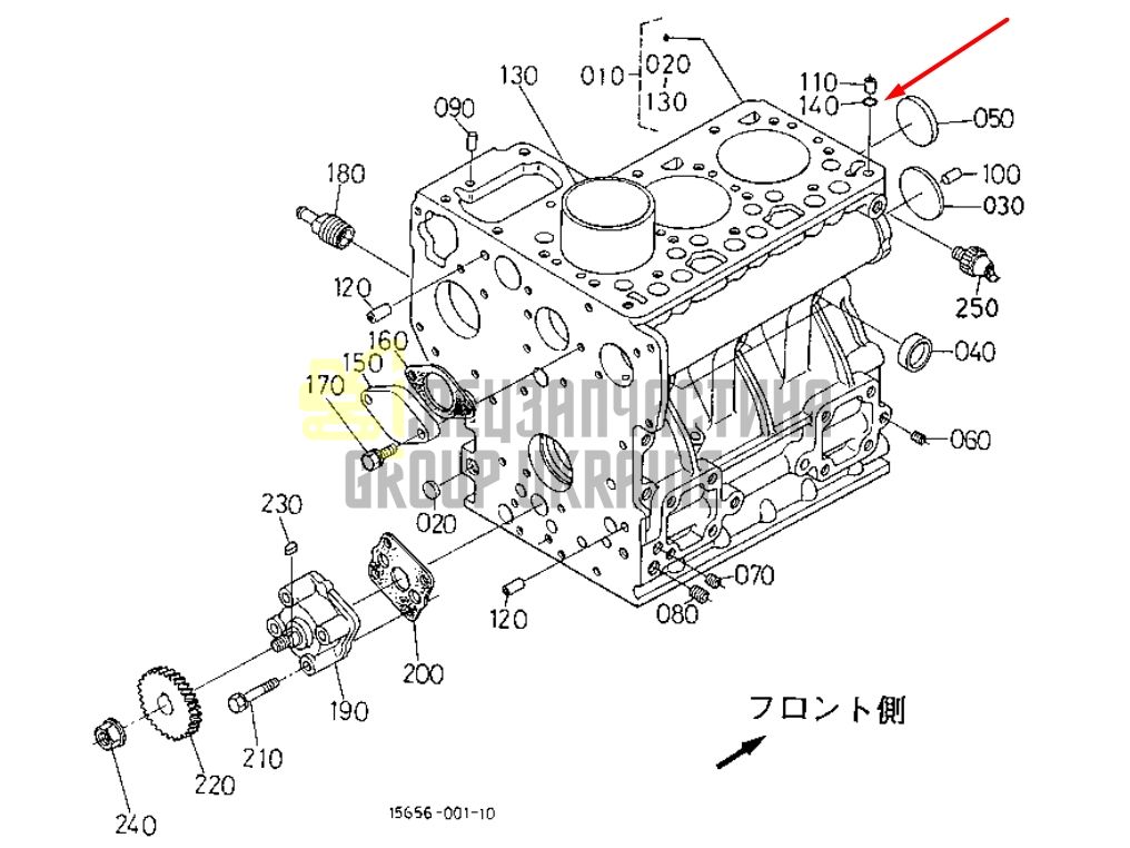 Купить Kubota 15221-33700 Резиновое кольцо головки блока для D722, D105