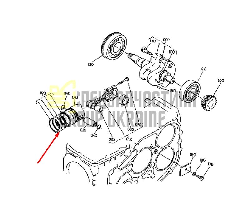 Купить Kubota 15531-21050 Кольца поршневые для D950, V1200