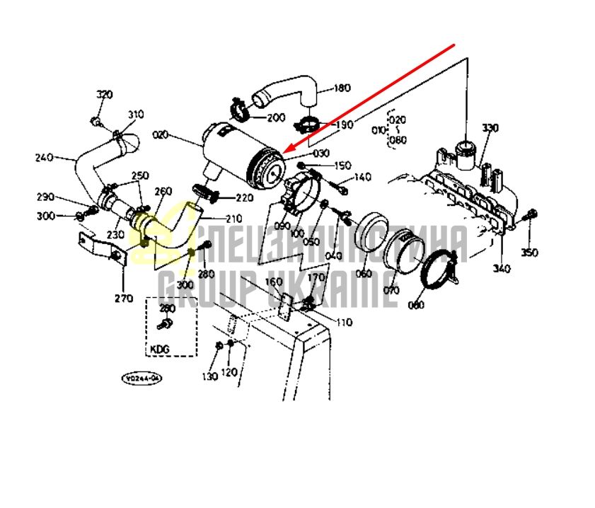 Купить Kubota 1560611080 Фильтр воздушный для L2850