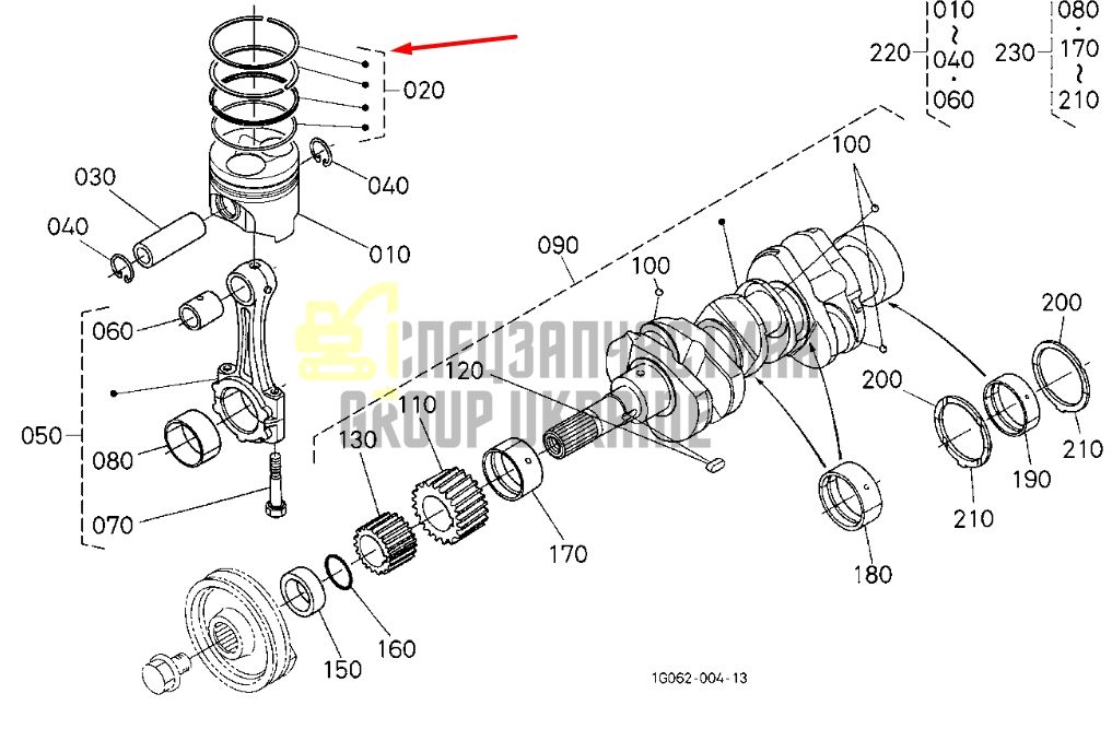 Купить Kubota 16292-21050 Кольца поршневые для D1105