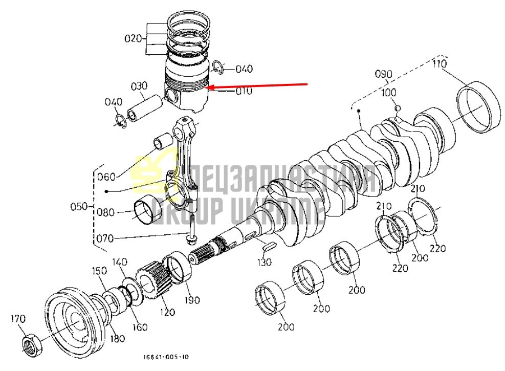 Купить Kubota 16423-21110 Поршень для V2203, D1703