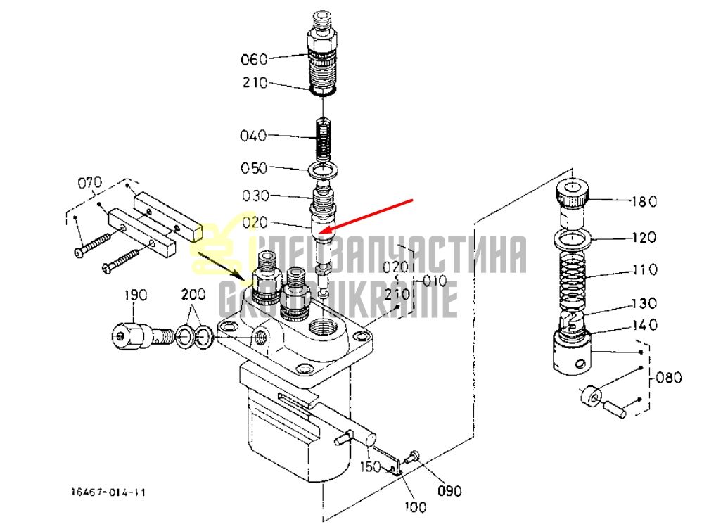 Купить Kubota 16475-51050 Плунжерная пара для V2403 6мм