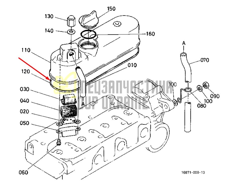 Купить Kubota 16861-14520 Прокладка крышки клапанов для D722, D782
