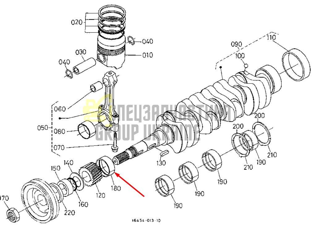 Купить Kubota 17311-23472 Вкладыш коренной STD для D1803