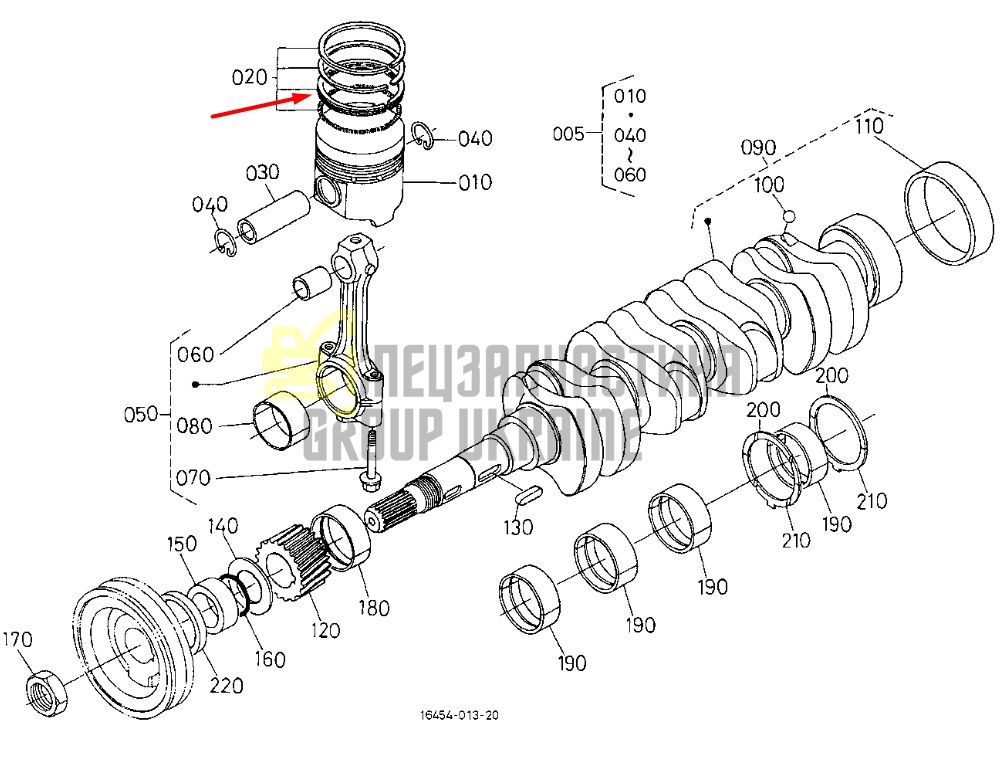 Купить Kubota 16467-21050 Кольца поршневые для D1503, V2003