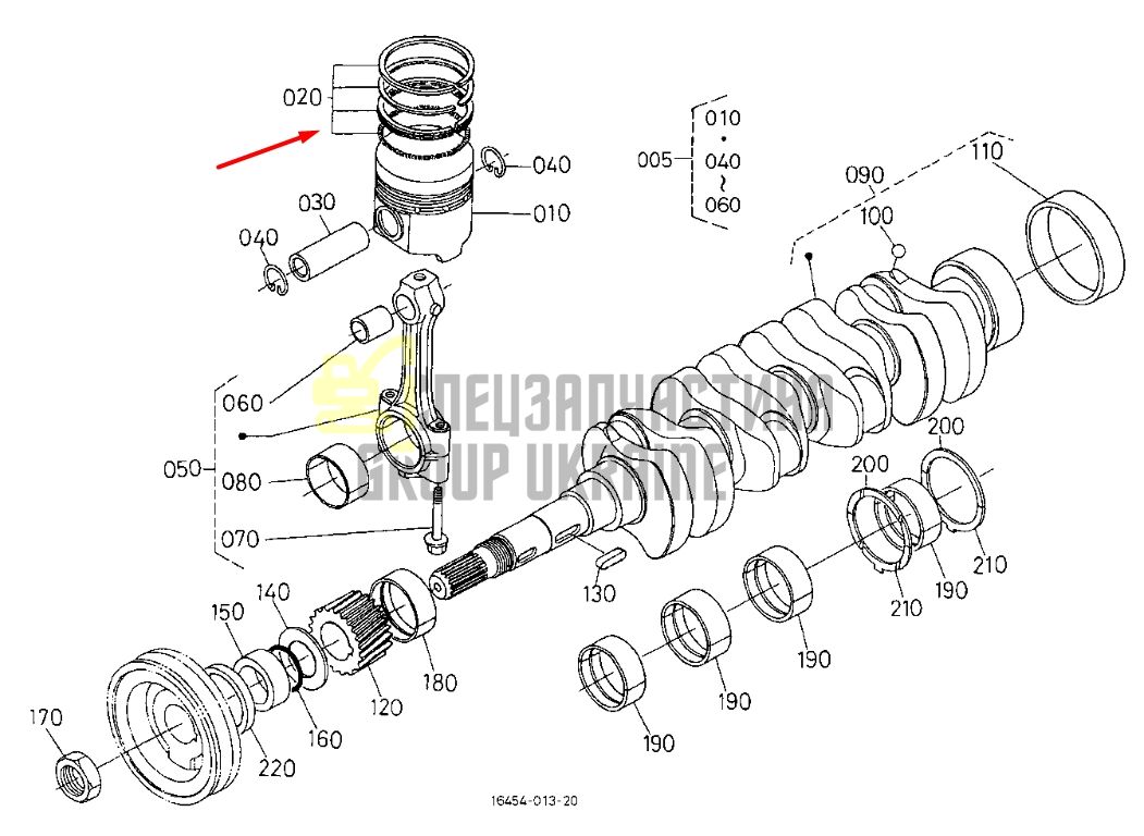 Купить Kubota 17331-21090 Кольца поршневые +0.50 для D1462, D1703, V2203