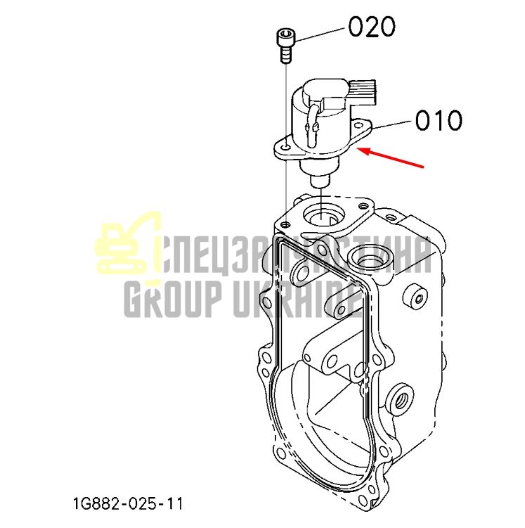 Купить Kubota 1C010-60016 Соленоид остановки (глушилка) для V3300