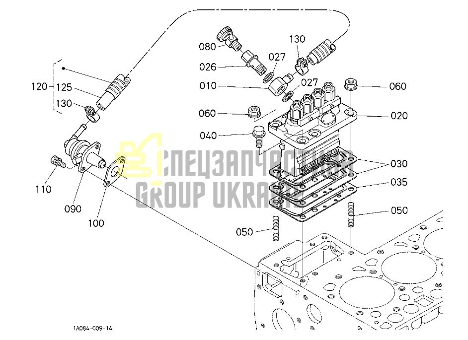 Купить Kubota 1G762-51012 Топливный насос высокого давления для V3307, V3307T