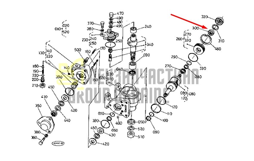 Купить Kubota 31351-66530 Сальник рулевой колонки для L2250