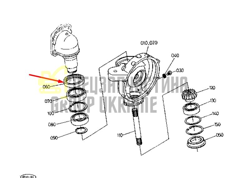 Купить Kubota 32440-43870 Сальник переднего моста поворотный для L3250DT